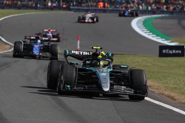 44 Lewis Hamilton GBR, Mercedes AMG Petronas F1 Team , F1 Grand Prix of Great Britain at Silverstone Circuit on July 7, 2024 in Silverstone, Great Britain Photo by HOCH ZWEI Silverstone Great Britain