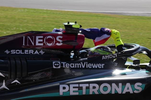 44 Lewis Hamilton GBR, Mercedes AMG Petronas F1 Team , F1 Grand Prix of Great Britain at Silverstone Circuit on July 7, 2024 in Silverstone, Great Britain Photo by HOCH ZWEI Silverstone Great Britain