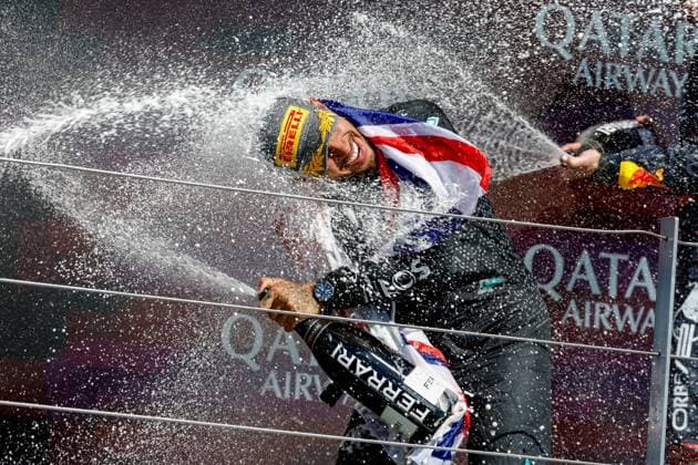 44 Lewis Hamilton GBR, Mercedes AMG Petronas F1 Team , F1 Grand Prix of Great Britain at Silverstone Circuit on July 7, 2024 in Silverstone, Great Britain Photo by HOCH ZWEI Silverstone Great Britain