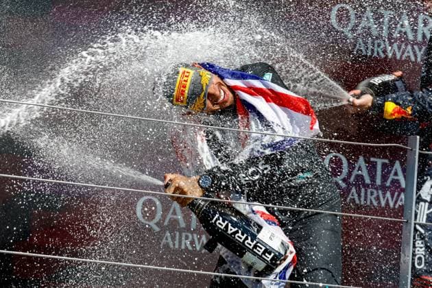 44 Lewis Hamilton GBR, Mercedes AMG Petronas F1 Team , F1 Grand Prix of Great Britain at Silverstone Circuit on July 7, 2024 in Silverstone, Great Britain Photo by HOCH ZWEI Silverstone Great Britain