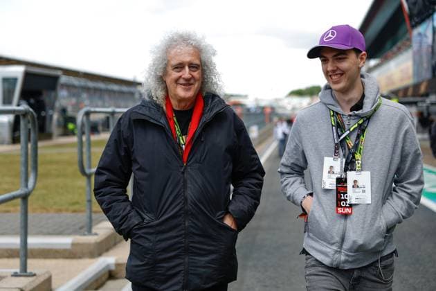 Sir Brian May, F1 Grand Prix of Great Britain at Silverstone Circuit on July 7, 2024 in Silverstone, Great Britain Photo by HOCH ZWEI Silverstone Great Britain