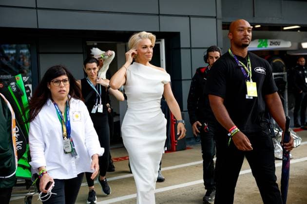 Hannah Waddingham, F1 Grand Prix of Great Britain at Silverstone Circuit on July 7, 2024 in Silverstone, Great Britain Photo by HOCH ZWEI Silverstone Great Britain