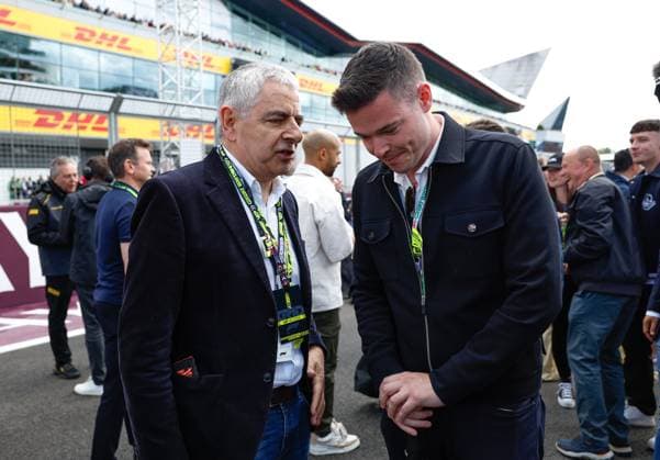 Rowan Atkinson, F1 Grand Prix of Great Britain at Silverstone Circuit on July 7, 2024 in Silverstone, Great Britain Photo by HOCH ZWEI Silverstone Great Britain