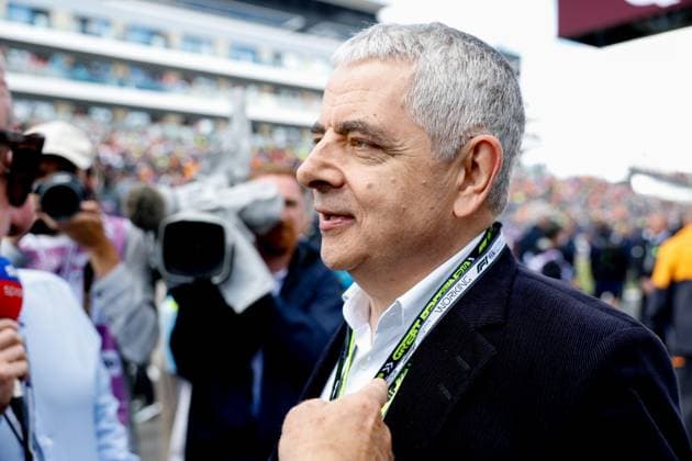 Rowan Atkinson, F1 Grand Prix of Great Britain at Silverstone Circuit on July 7, 2024 in Silverstone, Great Britain Photo by HOCH ZWEI Silverstone Great Britain