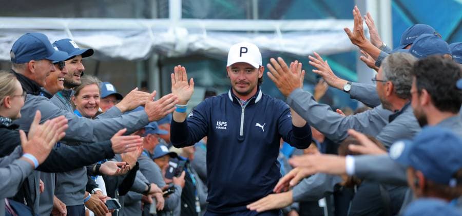 GOLF - BMW International Open 2024 MUNICH,GERMANY,07.JUL.24 - GOLF - DP World Tour, BMW International Open, GC Eichenried. Image shows the rejoicing of Ewen Ferguson (SCO).  GEPAxpictures xThomasxBachun