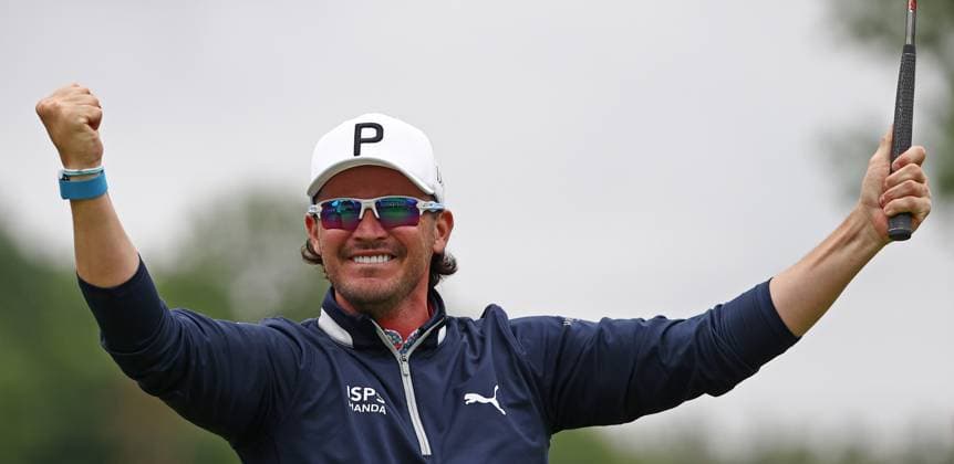 GOLF - BMW International Open 2024 MUNICH,GERMANY,07.JUL.24 - GOLF - DP World Tour, BMW International Open, GC Eichenried. Image shows the rejoicing of Ewen Ferguson (SCO).  GEPAxpictures xThomasxBachun