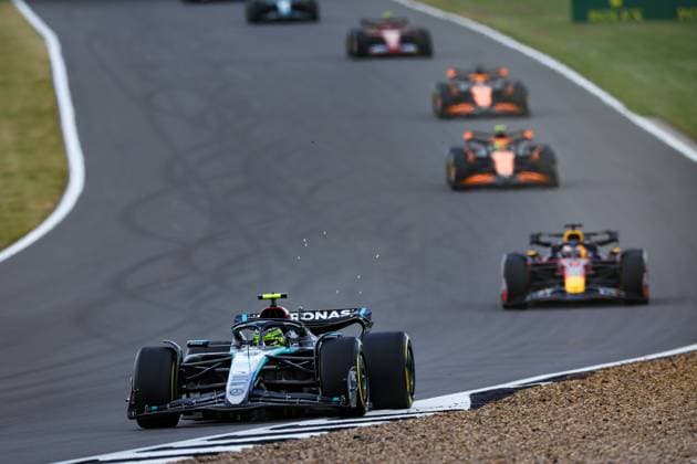 44 Lewis Hamilton GBR, Mercedes AMG Petronas F1 Team , F1 Grand Prix of Great Britain at Silverstone Circuit on July 7, 2024 in Silverstone, Great Britain Photo by HOCH ZWEI Silverstone Great Britain