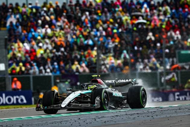 44 Lewis Hamilton GBR, Mercedes AMG Petronas F1 Team , F1 Grand Prix of Great Britain at Silverstone Circuit on July 7, 2024 in Silverstone, Great Britain Photo by HOCH ZWEI Silverstone Great Britain