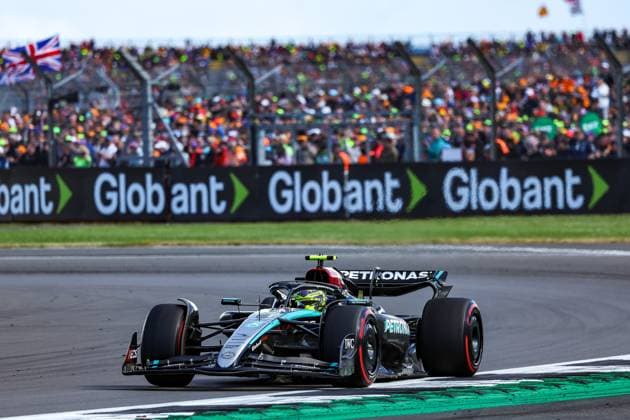 44 Lewis Hamilton GBR, Mercedes AMG Petronas F1 Team , F1 Grand Prix of Great Britain at Silverstone Circuit on July 7, 2024 in Silverstone, Great Britain Photo by HOCH ZWEI Silverstone Great Britain