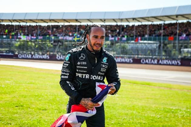 44 Lewis Hamilton GBR, Mercedes AMG Petronas F1 Team , F1 Grand Prix of Great Britain at Silverstone Circuit on July 7, 2024 in Silverstone, Great Britain Photo by HOCH ZWEI Silverstone Great Britain