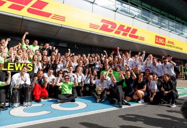 44 Lewis Hamilton GBR, Mercedes AMG Petronas F1 Team , Peter Bonnington GBR, Mercedes AMG Petronas F1 Team , F1 Grand Prix of Great Britain at Silverstone Circuit on July 7, 2024 in Silverstone, Great Britain Photo by HOCH ZWEI Silverstone Great Britain
