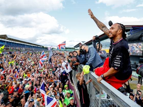 44 Lewis Hamilton GBR, Mercedes AMG Petronas F1 Team , F1 Grand Prix of Great Britain at Silverstone Circuit on July 7, 2024 in Silverstone, Great Britain Photo by HOCH ZWEI Silverstone Great Britain