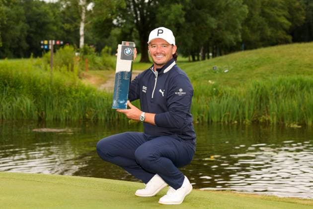 Winner of the 35th BMW International Open, Ewen Ferguson SCO with the trophy in his hands, BMW International Open 2024, Golf, DP World Tour, Men, Final, 07 07 2024 Moosinning Bavaria Germany Copyright: xkolbert-press ChristianxKolbertx