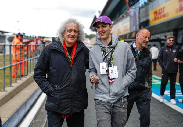 Sir Brian May, F1 Grand Prix of Great Britain at Silverstone Circuit on July 7, 2024 in Silverstone, Great Britain Photo by HOCH ZWEI Silverstone Great Britain