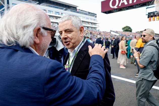 Rowan Atkinson, F1 Grand Prix of Great Britain at Silverstone Circuit on July 7, 2024 in Silverstone, Great Britain Photo by HOCH ZWEI Silverstone Great Britain
