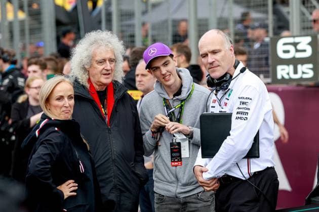 Sir Brian May, F1 Grand Prix of Great Britain at Silverstone Circuit on July 7, 2024 in Silverstone, Great Britain Photo by HOCH ZWEI Silverstone Great Britain