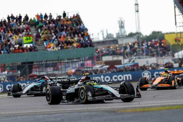 44 Lewis Hamilton GBR, Mercedes AMG Petronas F1 Team , F1 Grand Prix of Great Britain at Silverstone Circuit on July 7, 2024 in Silverstone, Great Britain Photo by HOCH ZWEI Silverstone Great Britain