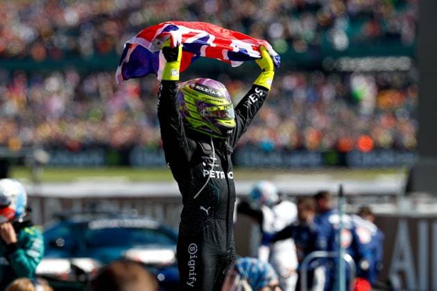 44 Lewis Hamilton GBR, Mercedes AMG Petronas F1 Team , F1 Grand Prix of Great Britain at Silverstone Circuit on July 7, 2024 in Silverstone, Great Britain Photo by HOCH ZWEI Silverstone Great Britain