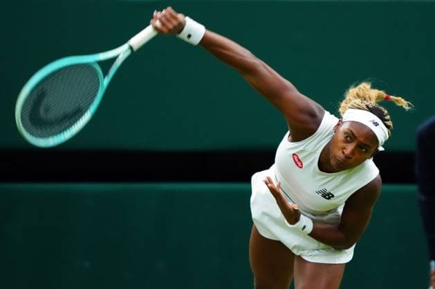Sport Bilder des Tages Coco Gauff during her fourth round match Wimbledon Tennis Championships, Day 7, The All England Lawn Tennis and Croquet Club, London, UK - 07 Jul 2024  Copyright: xJavierxGarcia Shutterstockx 14575058gt