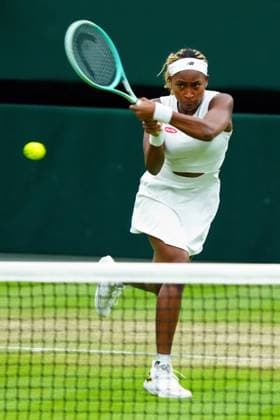 Coco Gauff during her fourth round match Wimbledon Tennis Championships, Day 7, The All England Lawn Tennis and Croquet Club, London, UK - 07 Jul 2024  Copyright: xJavierxGarcia Shutterstockx 14575058gp