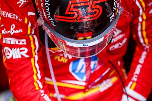 55 Carlos Sainz ESP, Scuderia Ferrari HP , F1 Grand Prix of Great Britain at Silverstone Circuit on July 7, 2024 in Silverstone, Great Britain Photo by HOCH ZWEI Silverstone Great Britain