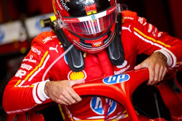 55 Carlos Sainz ESP, Scuderia Ferrari HP , F1 Grand Prix of Great Britain at Silverstone Circuit on July 7, 2024 in Silverstone, Great Britain Photo by HOCH ZWEI Silverstone Great Britain