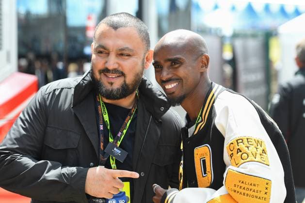 F1 Grand Prix of Great Britain British long-distance runner, Sir Mo Farah is posing for a photo during the Formula 1 Qatar Airways British Grand Prix at the Silverstone Circuit in Towcester, England, on July 5, 2024. United Kingdom  Copyright: xMIxNewsx originalFilename:fletcher-formula1240707_npAOR.jpg