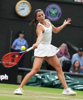 Lawn Tennis - 2024 Wimbledon Championship Womens Singles - Emma Navarro (USA) v Coco Gauff (USA) All England Lawn Tennis & Croquet Club - Sunday 7th July 2024 Emma Navarro (USA) 