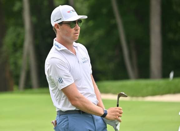 SILVIS, IL - JULY 07: Golfer Ben Griffen as seen during the final round of the John Deere Golf PGA, Golf Herren Classic on July 07, 2024, at TPC Deere Run, Silvis IL. (Photo by Keith Gillett Icon Sportswire) GOLF: JUL 07 PGA John Deere Classic EDITORIAL USE ONLY Icon24070747