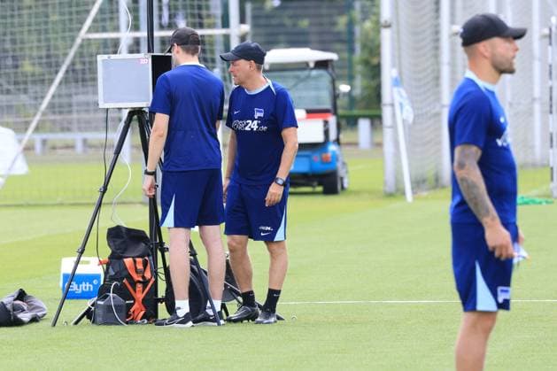 DEU, DFL, 2 FBL Hertha BSC, Training, 08 07 2024, Sportforum, Berlin, DEU, DFL, 2 FBL Hertha BSC, Training, im Bild Dirk Kunert Hertha BSC DFL regulations prohibit any use of Photographs as image sequences and or quasi video Foto Juergen Engler nordphoto GmbH nordphotoxGmbHx xEngler nph00076