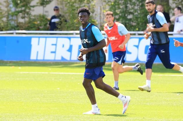 DEU, DFL, 2 FBL Hertha BSC, Training, 08 07 2024, Sportforum, Berlin, DEU, DFL, 2 FBL Hertha BSC, Training, im Bild Boris Lum Hertha BSC Berlin 77 DFL regulations prohibit any use of Photographs as image sequences and or quasi video Foto Juergen Engler nordphoto GmbH nordphotoxGmbHx xEngler nph00076