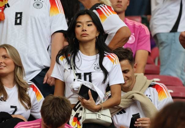 05 07 2024, Football, Men, UEFA European Championship 2024, Quarter Final, Quarter Final, Spain Germany, The girlfriend of Benjamin Henrichs Germany Stuttgart MHP Arena Baden Württemberg Germany EN Copyright: xSebastianxBachx
