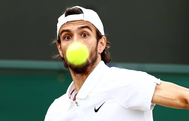 Sport Bilder des Tages Lorenzo Musetti of Italy. Wimbledon Tennis Championships, Day 8, The All England Lawn Tennis and Croquet Club, London, UK - 08 Jul 2024  Copyright: xJamesxMarsh Shutterstockx 14575857t