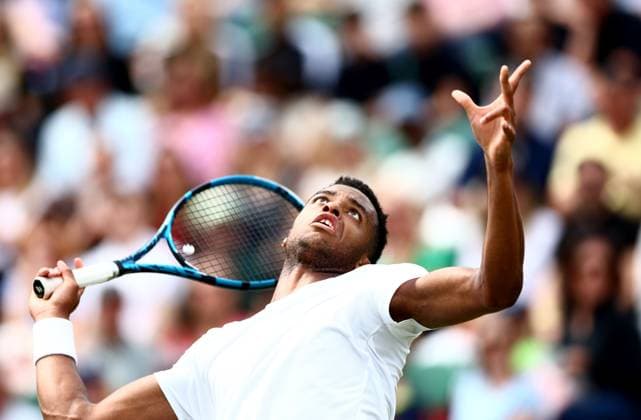 Giovanni Mpetshi Perricard of France. Wimbledon Tennis Championships, Day 8, The All England Lawn Tennis and Croquet Club, London, UK - 08 Jul 2024  Copyright: xJamesxMarsh Shutterstockx 14575857p