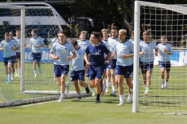 Germany, Berlin, Sportpark, GER, 2 FBL, Hertha BSC, Season 2024 25, Training
