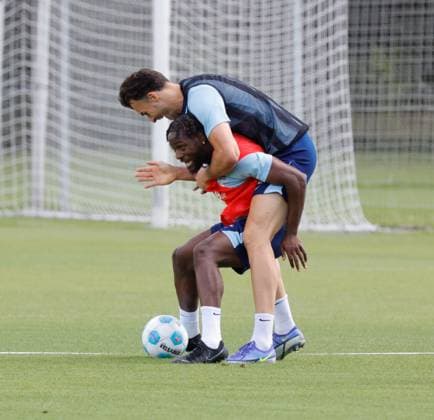 Germany, Berlin, Sportpark, GER, 2 FBL, Hertha BSC, Season 2024 25, Training, Photo Deyovaisio Zeefuik, Haris Tabakovic