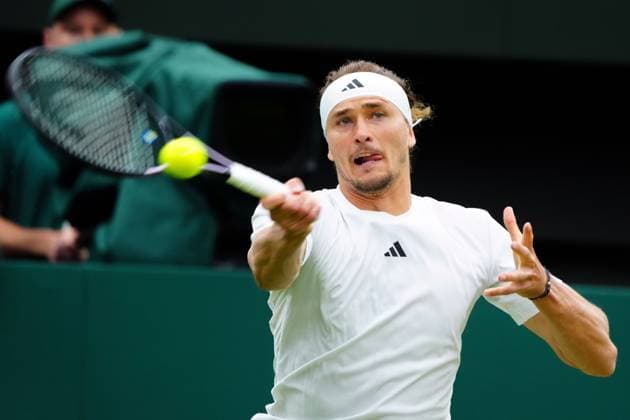 Alexander Zverev during his fourth round match Wimbledon Tennis Championships, Day 8, The All England Lawn Tennis and Croquet Club, London, UK - 08 Jul 2024  Copyright: xJavierxGarcia Shutterstockx 14575856m