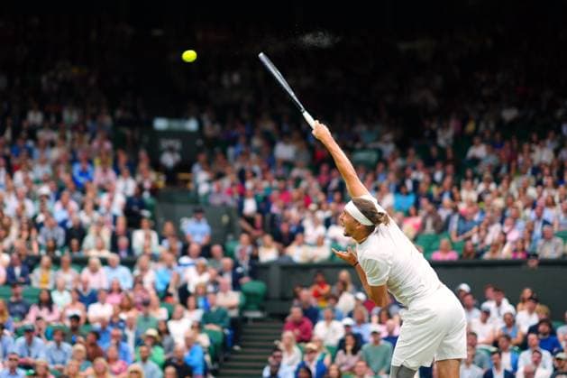Alexander Zverev during his fourth round match Wimbledon Tennis Championships, Day 8, The All England Lawn Tennis and Croquet Club, London, UK - 08 Jul 2024  Copyright: xJavierxGarcia Shutterstockx 14575856q