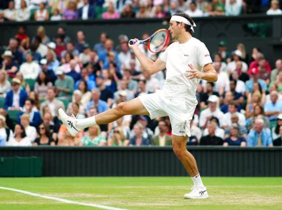 Taylor Fritz during his fourth round match Wimbledon Tennis Championships, Day 8, The All England Lawn Tennis and Croquet Club, London, UK - 08 Jul 2024  Copyright: xJavierxGarcia Shutterstockx 14575856aa