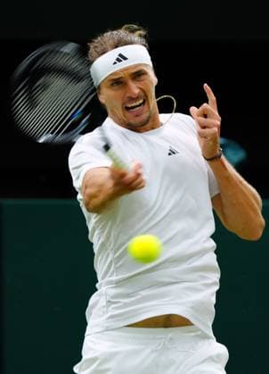 Alexander Zverev during his fourth round match Wimbledon Tennis Championships, Day 8, The All England Lawn Tennis and Croquet Club, London, UK - 08 Jul 2024  Copyright: xJavierxGarcia Shutterstockx 14575856an
