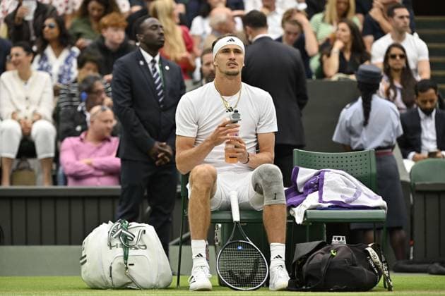 Tennis : Wimbledon 2024 - Alexander Zverev - Allemagne Tennis : Wimbledon 2024 - England - 08 07 2024 ChrysleneCaillaud Panoramic 