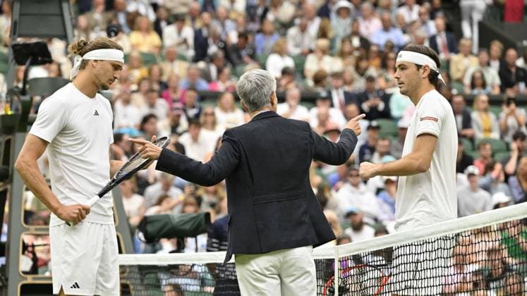 Tennis : Wimbledon 2024 - Alexander Zverev - Allemagne Tennis : Wimbledon 2024 - England - 08 07 2024 ChrysleneCaillaud Panoramic 