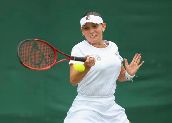 Sonja Zhenikhova GER Singles GS Tennis Wimbledon 2024 Grand Slam ITF ATP WTA AELTC London Great Britain 8 July 2024 Copyright: xJuergenxHasenkopfx