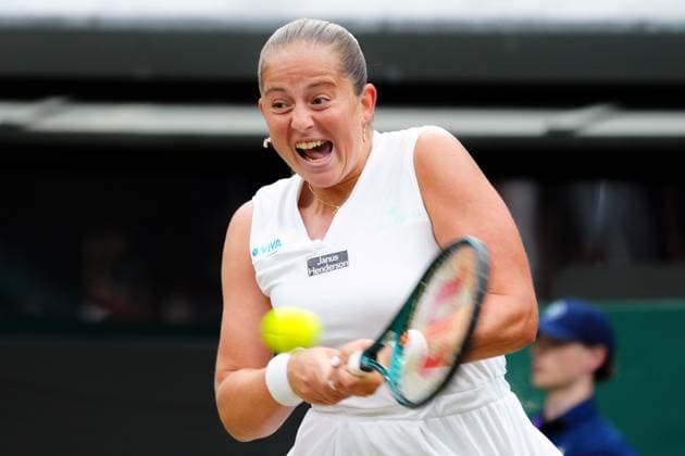 Jelena Ostapenko during her fourth round match Wimbledon Tennis Championships, Day 8, The All England Lawn Tennis and Croquet Club, London, UK - 08 Jul 2024  Copyright: xJavierxGarcia Shutterstockx 14575856bw