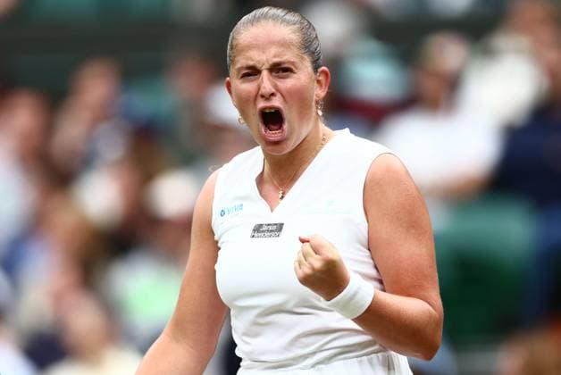 Jelena Ostapenko of Latvia Wimbledon Tennis Championships, Day 8, The All England Lawn Tennis and Croquet Club, London, UK - 08 Jul 2024  Copyright: xJamesxMarsh Shutterstockx 14575857ei