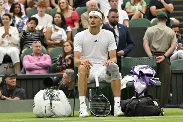 Tennis : Wimbledon 2024 - Alexander Zverev - Allemagne Tennis : Wimbledon 2024 - England - 08 07 2024 ChrysleneCaillaud Panoramic 