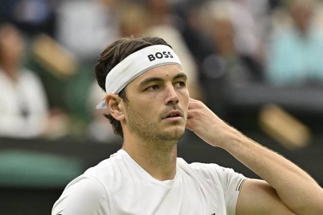 Tennis : Wimbledon 2024 - Taylor Fritz Usa Tennis : Wimbledon 2024 - England - 08 07 2024 ChrysleneCaillaud Panoramic 