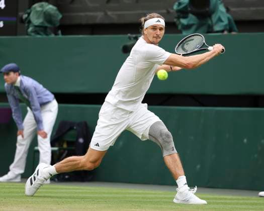 Alexander Zverev GER Tennis Wimbledon 2024 Grand Slam ITF ATP WTA AELTC London Great Britain 8 July 2024 Copyright: xJuergenxHasenkopfx