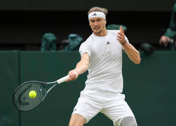 Alexander Zverev GER Tennis Wimbledon 2024 Grand Slam ITF ATP WTA AELTC London Great Britain 8 July 2024 Copyright: xJuergenxHasenkopfx