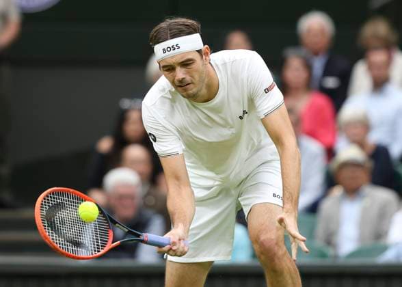 Taylor Fritz Tennis Wimbledon 2024 Grand Slam ITF ATP WTA AELTC London Great Britain 8 July 2024 Copyright: xJuergenxHasenkopfx